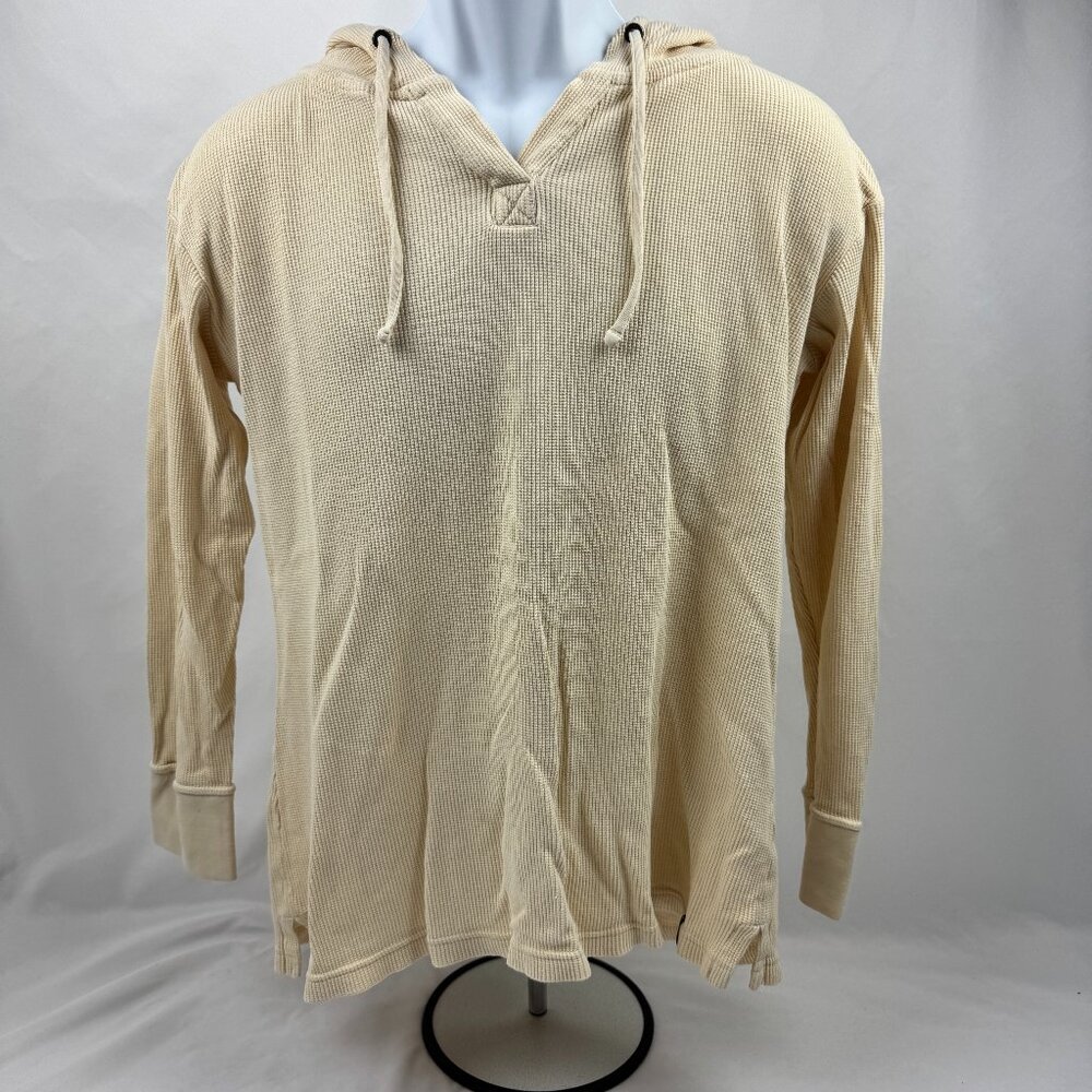 Patagonia Pullover Long Sleeve Waffle Hoodie Tunic Women's Size Small Off White